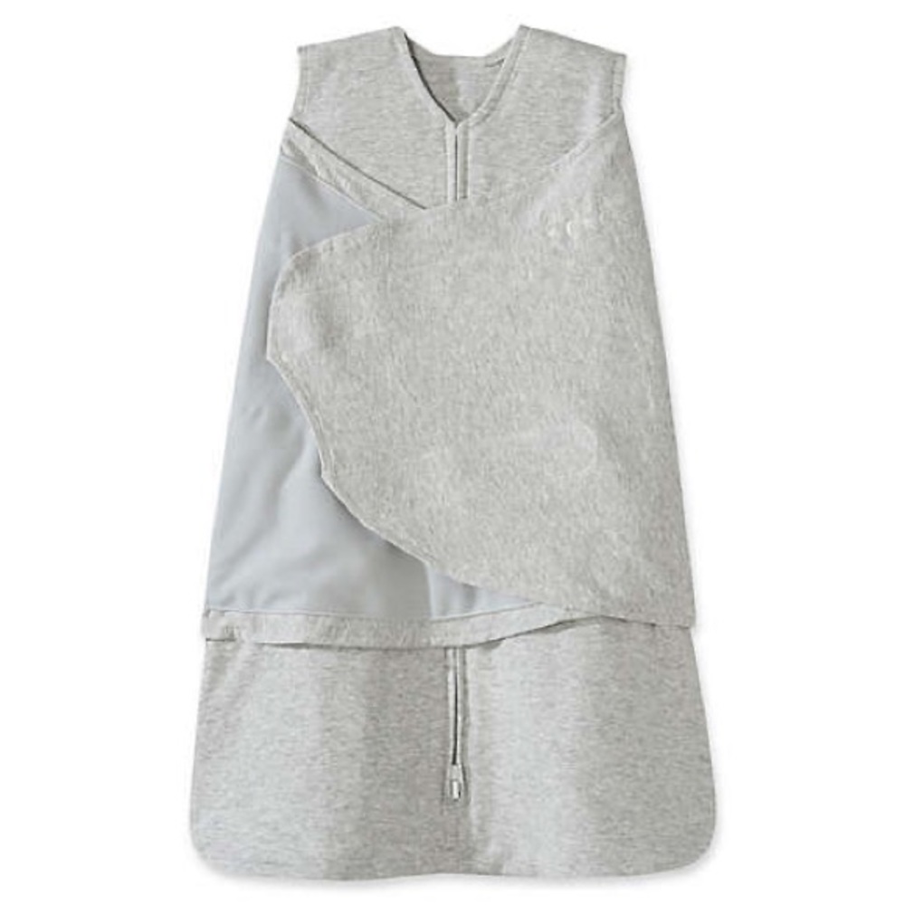 Halo Swaddle SleepSack - 100% Cotton - Small 3 to 6 Months - Grey